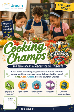 Cooking Champs classes at Riverview STEM Academy