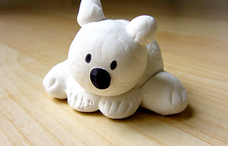 Clay Polar Bear